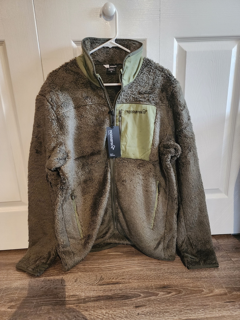 Norrona Men’s Olive Night Green Fleece Jacket